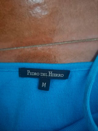 Top Pedro del Hierro Azul Turquesa