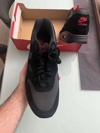 Nike Air Max 1 Bred Negro/Rojo