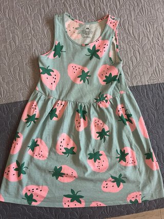 Vestido infantil H&M estampado helados