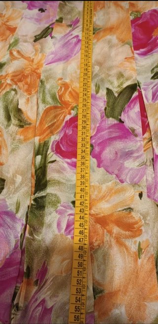 Gonna a pieghe Prisma floreale vintage