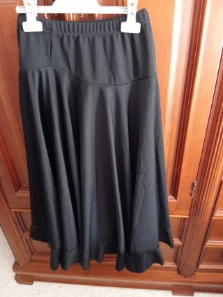 Falda flamenca niña negra
