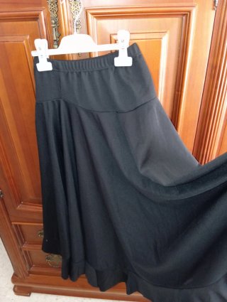 Falda flamenca niña negra