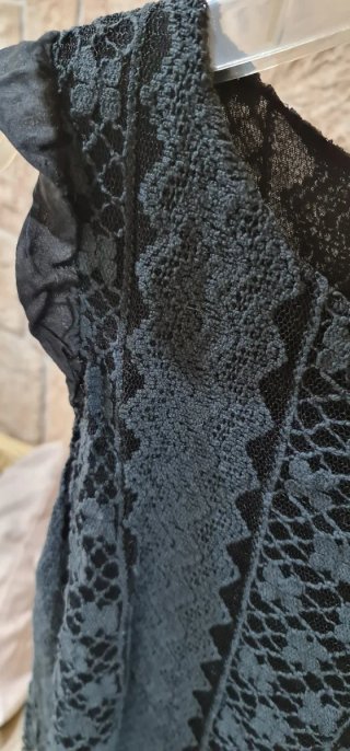Top Negro Crochet Talla Única
