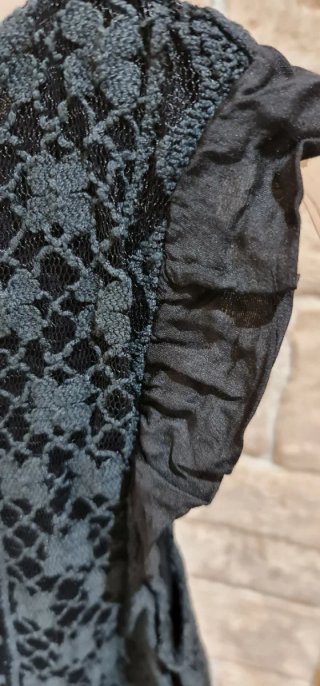 Top Negro Crochet Talla Única