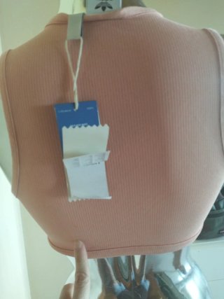 Top Adidas rosa taglia S