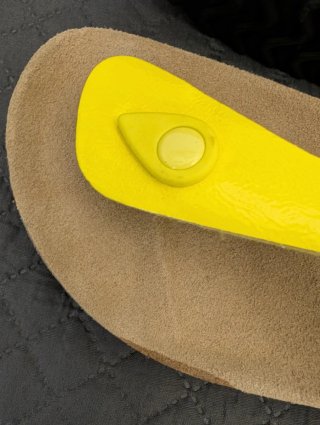 Sandali ortopedici Giallo  tg.39. Vera pelle
