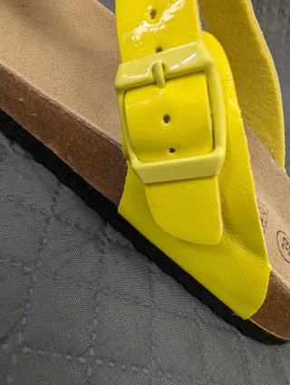 Sandali ortopedici Giallo  tg.39. Vera pelle