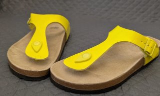 Sandali ortopedici Giallo  tg.39. Vera pelle