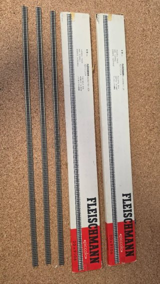 Vías flexibles escala N Fleischmann