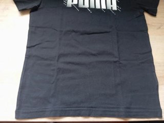 Camiseta Puma Negra y Blanca Talla 11-12 años