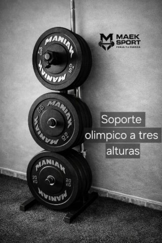 Soporte de discos olímpicos