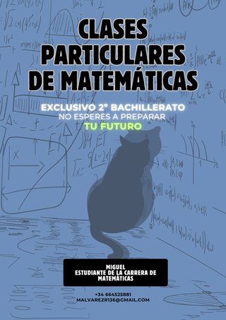 Clases Matemáticas 2º Bach · Mat II y CCSS