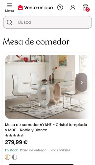 Mesa cristal y 4 sillas comedor