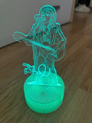 Lámpara LED Taylor Swift Cantante Guitarra