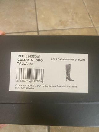 Botas Lola Casademunt Talla 38 Negras