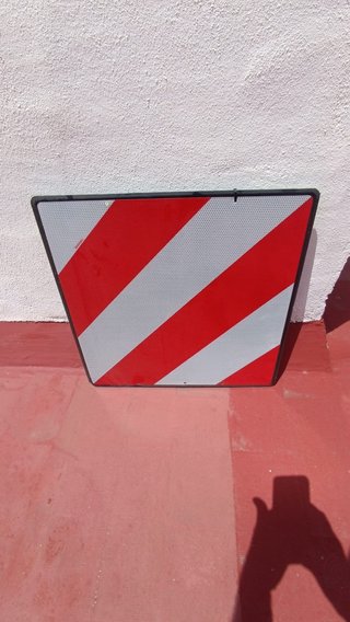 Placa de señalización de carga v-20 homologada