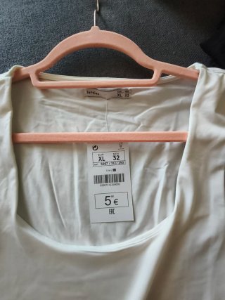 Top blanco tirantes Lefties talla xl