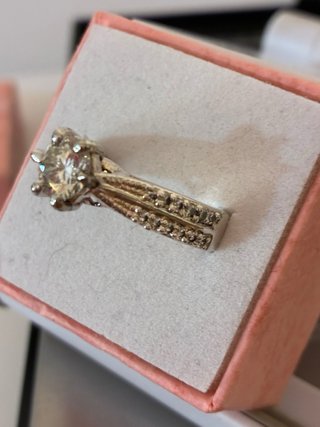 Anillo Plata Rodiada Moissani 3.00 Ct Moissanita