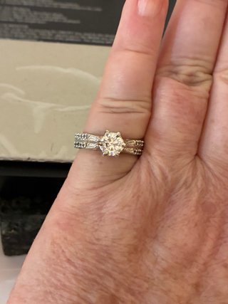 Anillo Plata Rodiada Moissani 3.00 Ct Moissanita