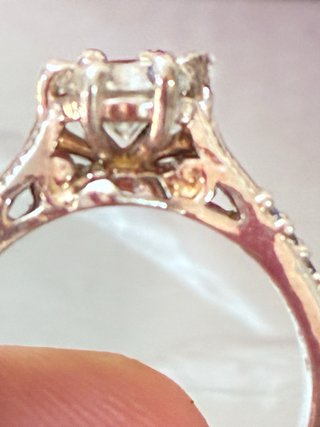 Anillo Plata Rodiada Moissani 3.00 Ct Moissanita