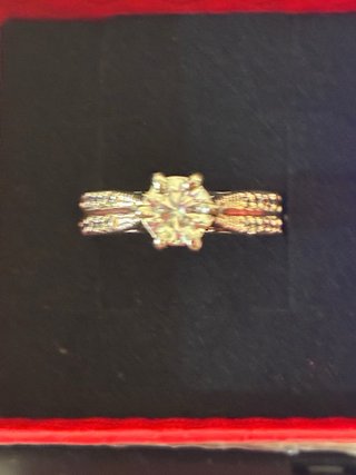 Anillo Plata Rodiada Moissani 3.00 Ct Moissanita