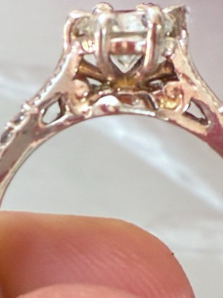 Anillo Plata Rodiada Moissani 3.00 Ct Moissanita