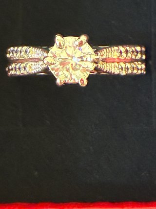 Anillo Plata Rodiada Moissani 3.00 Ct Moissanita