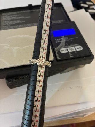 Anillo Plata Rodiada Moissani 3.00 Ct Moissanita