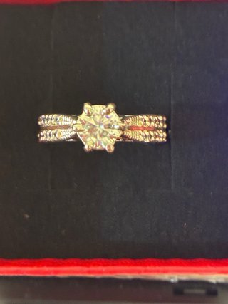 Anillo Plata Rodiada Moissani 3.00 Ct Moissanita