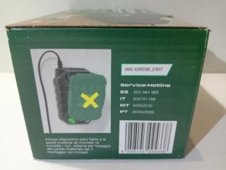 Cargador Parkside 20V Rápido de 4,5A