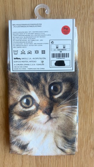 Calcetines lft Talla M Estampado Gato