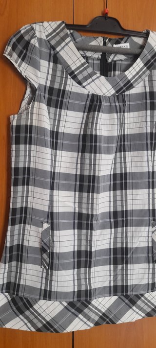 Vestido cuadros corto Talla L
