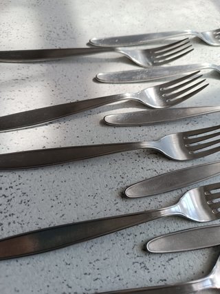 Servizio posate vintage 18 pezzi acciaio inox