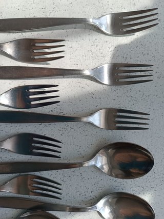 Servizio posate vintage 18 pezzi acciaio inox