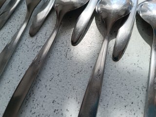 Servizio posate vintage 18 pezzi acciaio inox