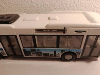 Autobús Articulado Juguete Blanco