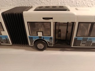 Autobús Articulado Juguete Blanco