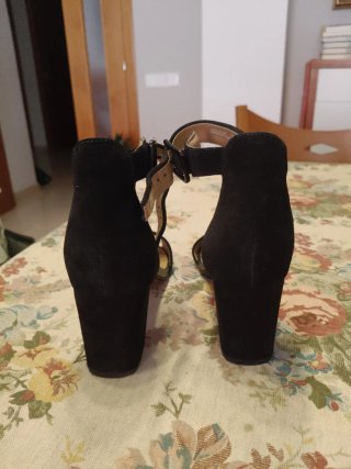 Sandalias Clarks Tacón Negro