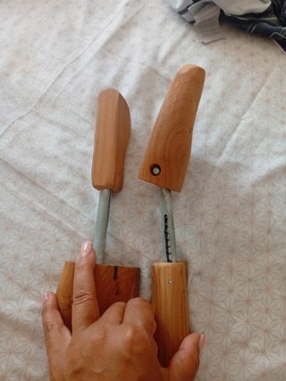 Hormas de zapato de madera