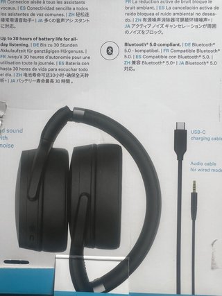 Sennheiser HD 450BT Inalámbricos Negros