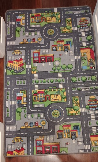 Alfombra infantil ciudad multicolor