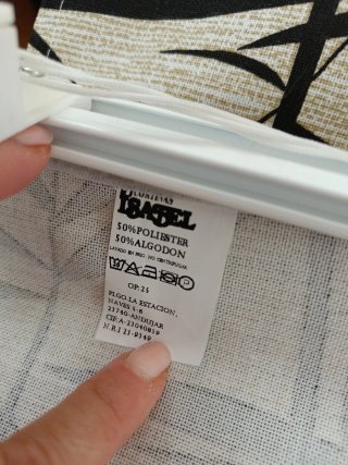 Estor plegable paquetto semi-transparente