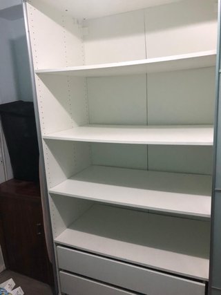 Armario corredero Ikea cristal y metal