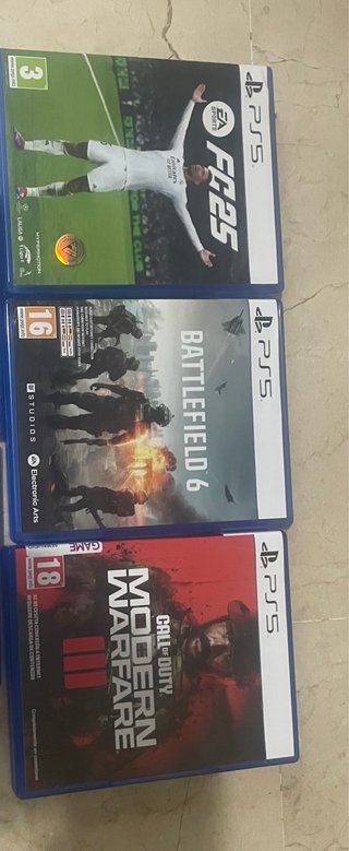 Juegos PS5: FC 25, Battlefield 6, MW III