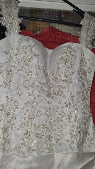 Vestido de Novia Blanco con Pedrería