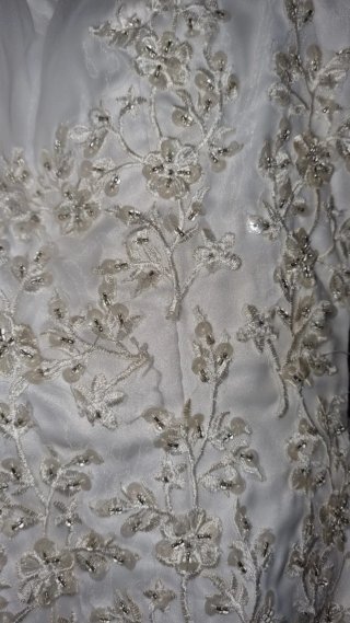 Vestido de Novia Blanco con Pedrería