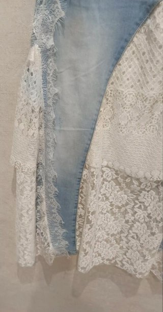 Falda vaquera Sexy Woman encaje Talla M