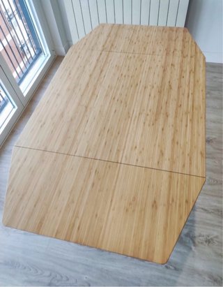 Mesa extensible madera y metal Ikea