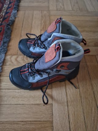 Scarponcini trekking donna 36 grigio/arancio