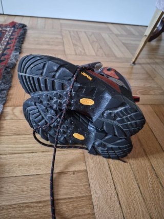 Scarponcini trekking donna 36 grigio/arancio